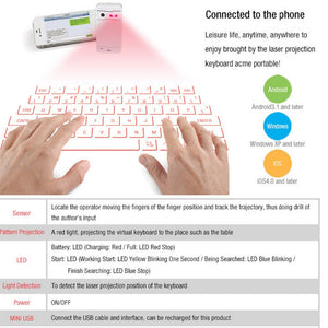 Laser Projection Keyboard